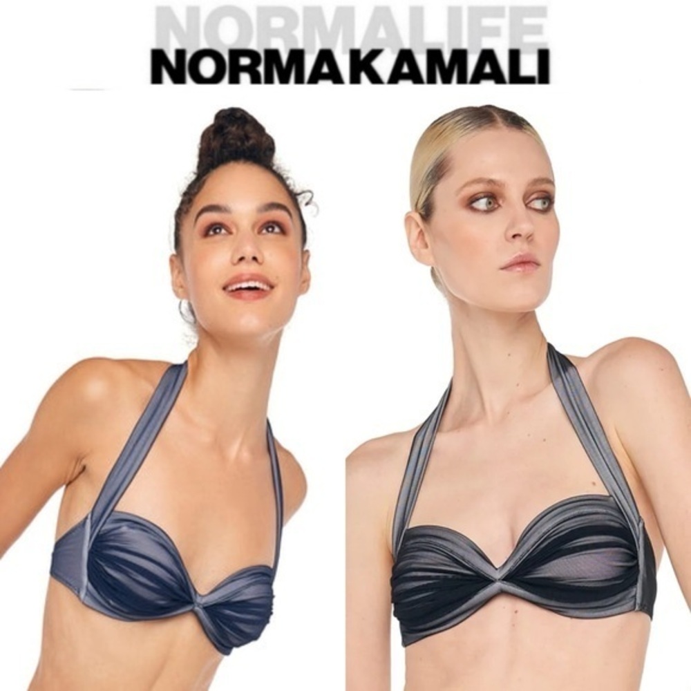 NORMA KAMALI BILL BRA SWIMSUIT IN NAVY 185$